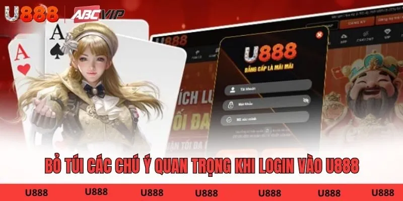 Bỏ túi các chú ý quan trọng khi login vào U888
