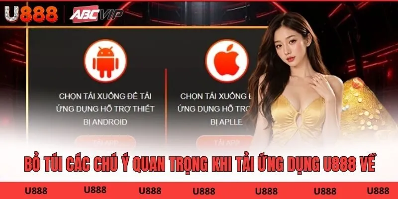 Bỏ túi các chú ý quan trọng khi tải ứng dụng U888 về