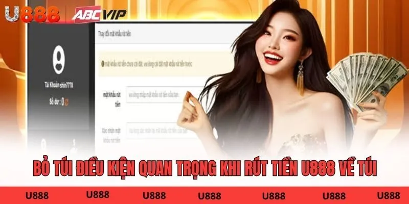 Bỏ túi điều kiện quan trọng khi rút tiền U888 về túi