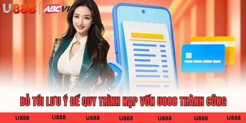 Bỏ túi lưu ý để quy trình nạp vốn U888 thành công