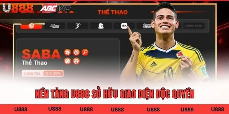 Nền tảng U888 sở hữu giao diện độc quyền